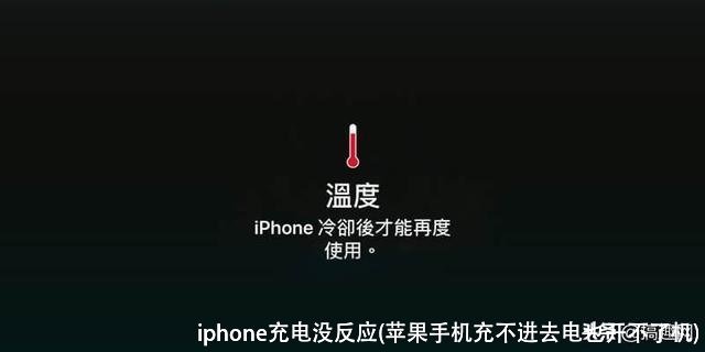 iphone充电没反应(苹果手机充不进去电也开不了机)