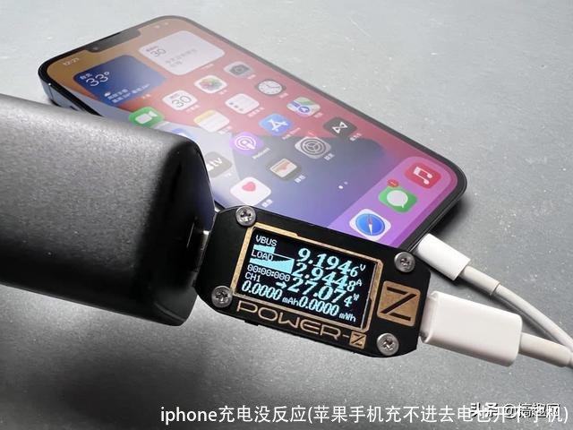 iphone充电没反应(苹果手机充不进去电也开不了机)