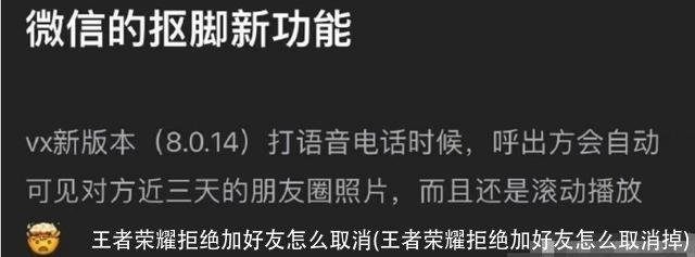 王者荣耀拒绝加好友怎么取消(王者荣耀拒绝加好友怎么取消掉)