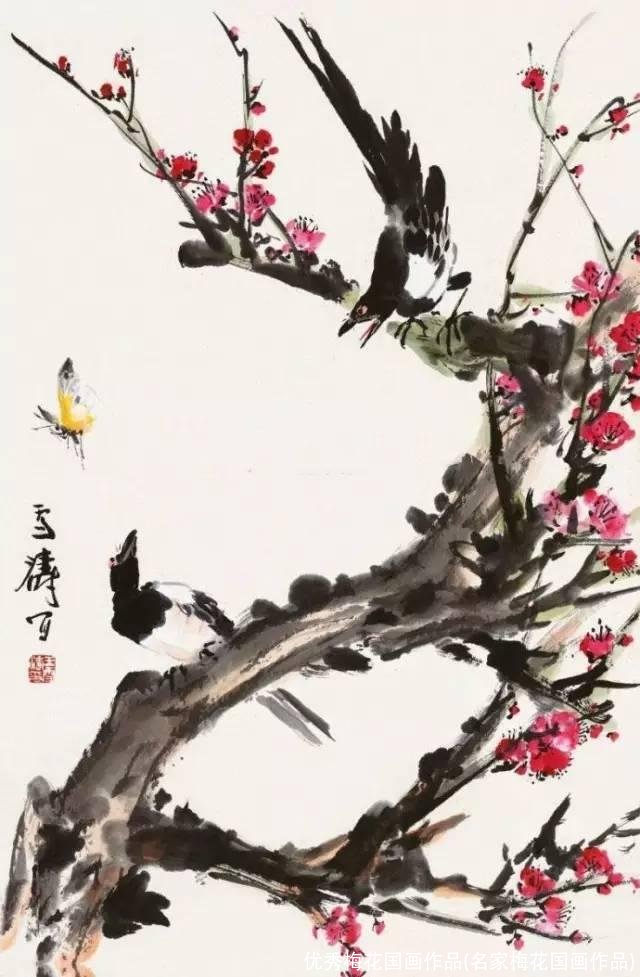 优秀梅花国画作品(名家梅花国画作品)