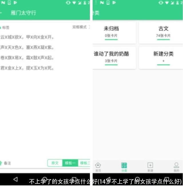 不上学了的女孩学点什么好(14岁不上学了的女孩学点什么好)