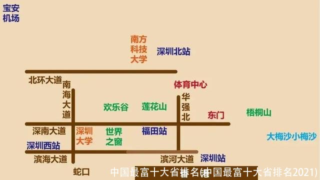 中国最富十大省排名(中国最富十大省排名2021)