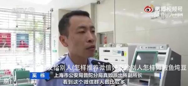 怎样推荐微信好友给别人(怎样推荐微信好友给别人怎样做鲅鱼炖豆腐)