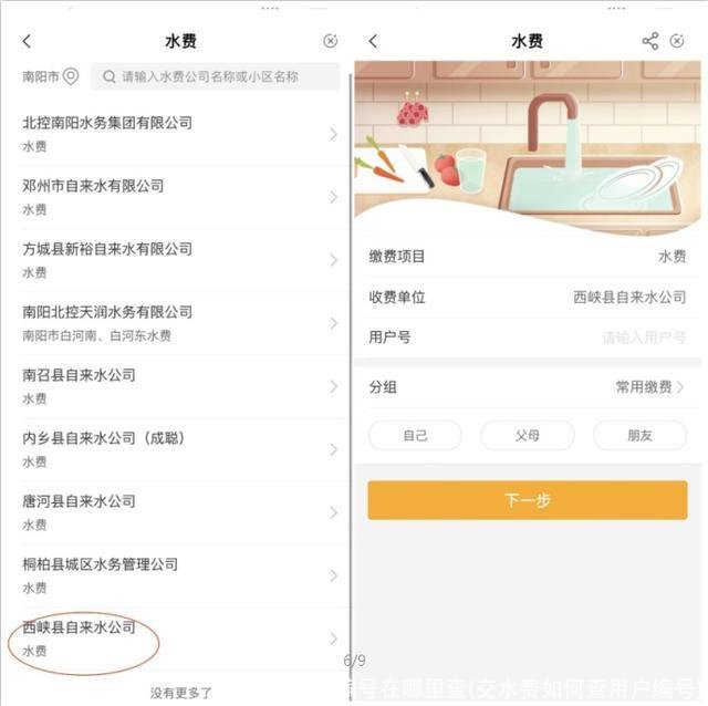 水费用户编号在哪里查(交水费如何查用户编号)