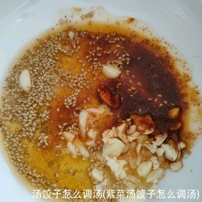 汤饺子怎么调汤(紫菜汤饺子怎么调汤)