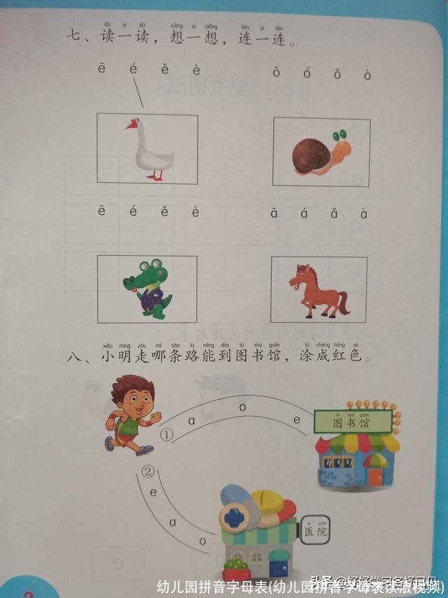 幼儿园拼音字母表(幼儿园拼音字母表读法视频)