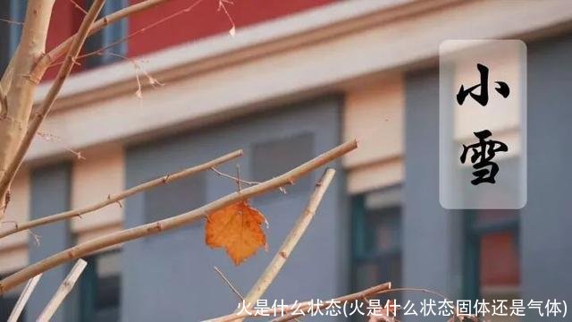 火是什么状态(火是什么状态固体还是气体)